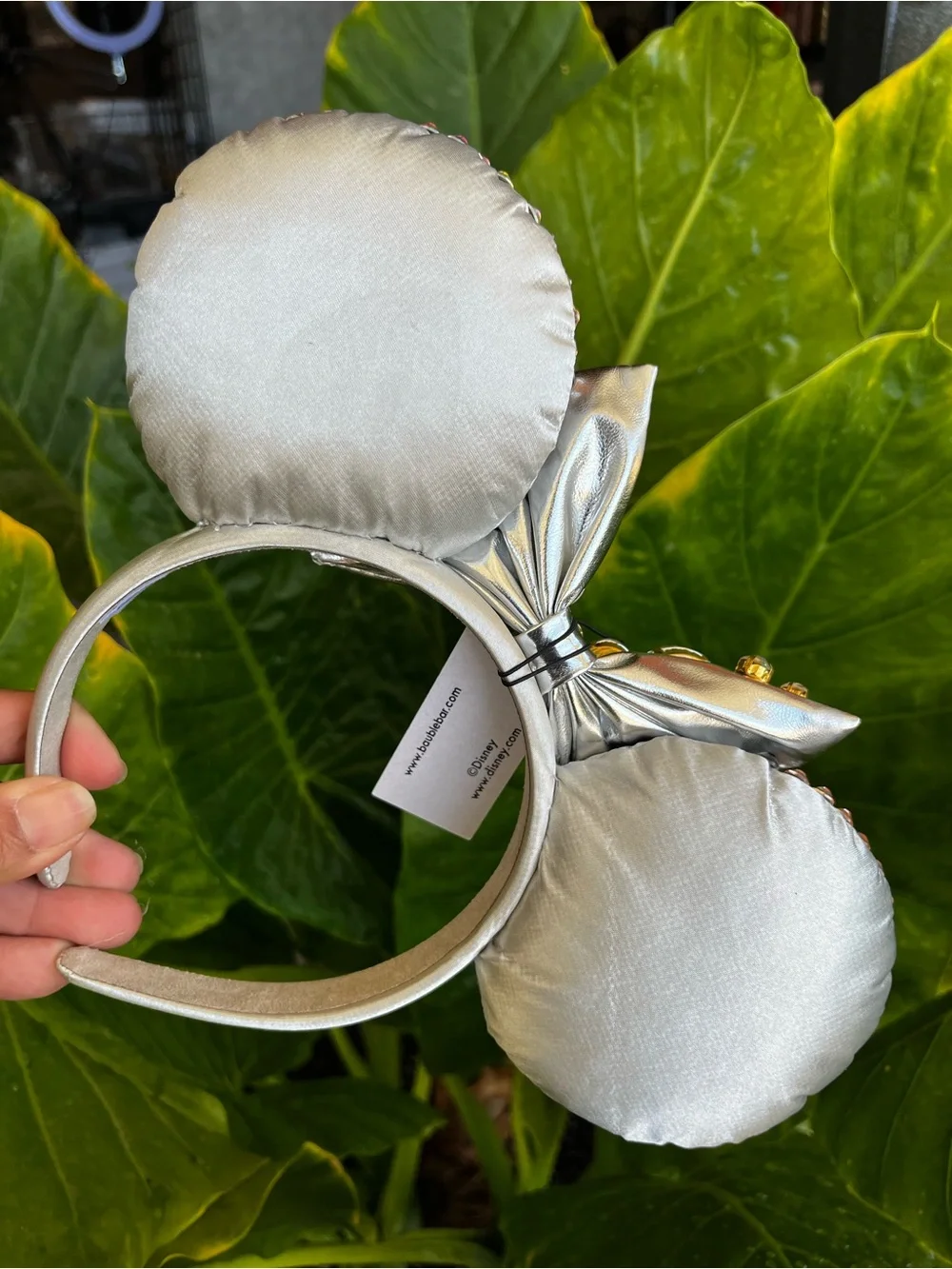 Disney Baublebar Minnie Mouse Crystal Silver Ears Headband